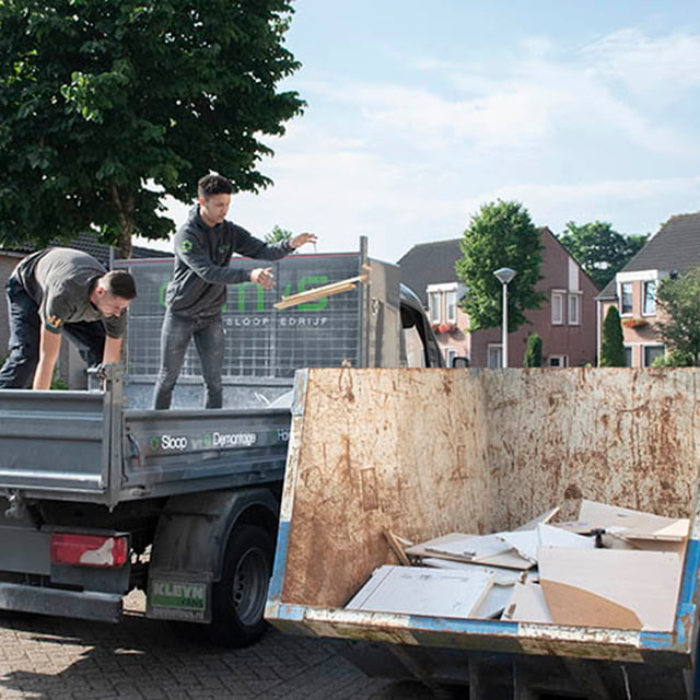 Collecting wood waste